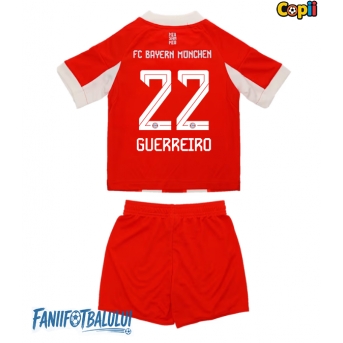 Bayern Munich Raphael Guerreiro #22 Echipament de Fotbal Replică 2025-26 Copii Acasa (+ Șorturi)